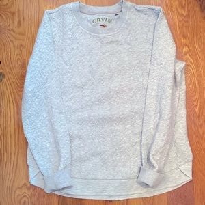 Orvis Crew Neck Jacquard Sweatshirt